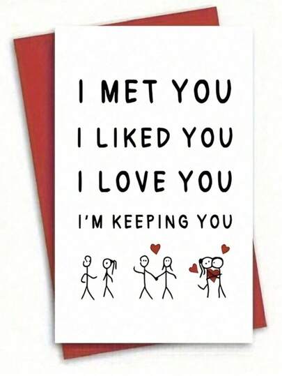 1 Thiệp chúc mừng "Anh/Em Thích Em/Em Yêu Em/Em Giữ Em/Em" với thiết kế kỷ niệm tình yêu, thích hợp cho gia đình, bạn bè, các cặp đôi, đồng nghiệp. Hoàn hảo cho sinh nhật, Giáng sinh, Lễ Tạ ơn, tiệc cưới, bất kỳ dịp nào. Có thể dùng làm thiệp Giáng sinh, thiệp sinh nhật, thiệp mời, thiệp cảm ơn, thiệp quà tặng kèm phong bì phù hợp.