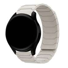 磁吸式表带，硅胶表带，18mm/20mm/22mm 智能手表表带，快拆腕带，可调节磁扣，男女通用，兼容 Galaxy Gear S2/S3/GT2/Fenix 5S Plus - 星光配橙 - 查看 2