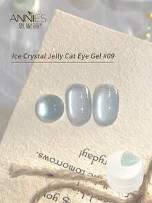 annies 5g 12 Colors Ice Crystal Jelly Cat Eye Gel Polish, Holographic Shiny Cat Eye Gel, Soak Off UV LED Nail Art Gel For Salon Home DIY Manicure 1pc/12pcs - 彩色 - 查看 18