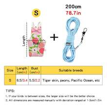 1pc Flight Leash + 1pc Bird Outfit, Ultra-Light Bird Leash Set, Fashionable Cute Cartoon Bird Diaper Pants Clothes, No Foot Damage, Dedicated Bird Walking Flight Leash, Diaper Flight Suit, Suitable For Bird Outdoor Dressing And Flight Use - View 14