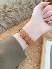 Square Women's Quartz Watch With Fashionable Retro Design And Artistic Niche Is The Best Choice For Daily Matching Gifts Leisure Gatherings - Brown - View 6