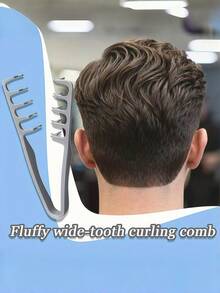 1/2/4/10Pcs Brand New All-In-One Volumizing Wide-Tooth Hair Comb - Fluffy Texture, Suitable For Men, ABS Plastic Material, Textured Grip Handle, Suitable For All Hair Types, Perfect For Home, Back To School, Travel And Vacation Essentials - Multicolor - View 4