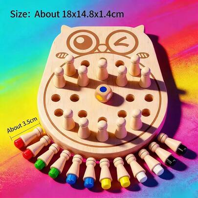 Ein Muss für festliche Partys! Dieses hölzerne Gedächtnisspiel ist unglaublich spaßig, mit farbenfrohen Teilen und einem exquisiten Brett. Es ist perfekt, um das Gedächtnis zu verbessern und gleichzeitig extrem unterhaltsam zu sein. Es ist ein ideales Partyfavour, das sowohl bei Familienfeiern als auch bei Feiern mit Freunden Aufregung verbreitet, mühelos eine fröhliche Atmosphäre schafft und eine einzigartige Überraschung zur Party bringt!