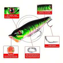 1个酷炫3D打印钓鱼路亚饵 93毫米/12.5克 波扒饵 带钩 钓鱼用具 硬饵 - 彩色 - 查看 7