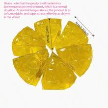 柔软蜂蜜芝士方形减压玩具，超柔软仿真芝士挤压玩具，成人趣味减压感官玩具，适合作为生日节日礼物 - 彩色 - 查看 12