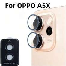 1pc Lens Protector, Compatible With OPPO A5/A5X/A5 Pro Metal Ring Tempered Glass Lens Protector, High Definition Independent Lens Protector, Scratch-Resistant And Wear-Resistant, Ultra-Thin Tempered Glass Lens Cover, 9H Tempered Glass Metal Camera Screen Protector, Easy Installation With Positioning Tool, Fashionable Phone Accessory, Compatible With Protective Case - Multicolor - View 17