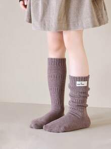 1双儿童中筒袜，男女童春秋季及膝袜 - 彩色 - 查看 8