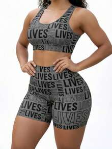 Premium Fitness Gym Set Lives Zero Transparency - Dark Grey - View 2