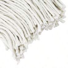 Cotton Blend Wet Mop Steel Handle Green White - default - 查看 6