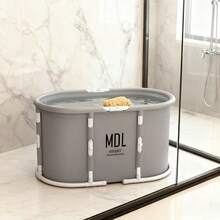 1pc Adult Foldable Portable Bathtub, Large Capacity Full Body Soaking Tub With Stand, Space-Saving Home Spa Tub, 5-Second Quick Open, Easy Installation - A - View 5