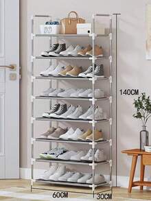 Rack zapatera Organizador De 3/4/5/6/7/8/9 niveles - Blanco - Ver 17