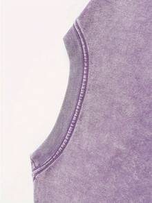 Breathable Vintage Oversized T-Shirts Comfortable Cool Casual Crew Neck Retro Tops For Men - Violet - 查看 5