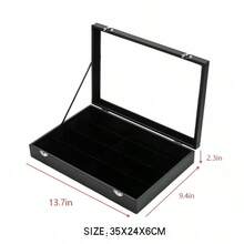 1 szt. 35,5*24*3 cm, beżowe pudełko do przechowywania okularów i biżuterii z 8 przegródkami, organizer na okulary przeciwsłoneczne z aksamitną wyściółką, składana witryna, miękka wyściółka odporna na zarysowania chroniąca okulary, zegarki i biżuterię, pasująca do standardowych szuflad, pojemna, wielokomorowa konstrukcja ze skóry PU, idealny prezent urodzinowy na Dzień Matki, praktyczny i przemyślany prezent dla mamy lub dziewczyny, niezbędny organizer na biurko do utrzymania porządku w domu - Wielokolorowe - Zobacz 13