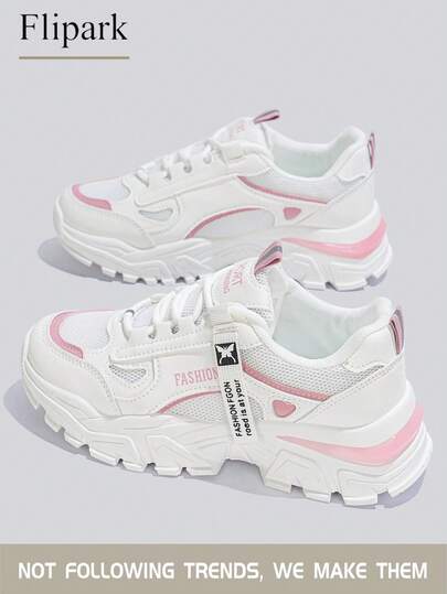 Flipark 2026春秋新款隐形坡跟运动鞋，适合娇小女性的百搭厚底休闲运动鞋