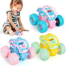 Monster Truck Toys For Ages 2-4, Friction Cars For Toddlers 1-3 Push And Go 360° Rotating Stunt Car For 2+ Year Old Boys Girls Gifts (2 Pack - Random Color) - Multicolor - View 2