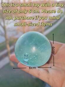1/2pcs Cute Blue Stress Relief Squeezy Ball, 6cm Round Malt Texture Pressure Relief Toy, Office Relaxation/Home Entertainment Anxiety Relief, Affordable Fun Toy, Suitable For Mother's Day/Graduation Gift, Valentine's Day, Wedding, Toy, Bag Decor, Soft Fidget Toy, Birthday, Room Decor (This Is A Small Toy, Only 4cm In Size. If You Don't Like Small Items, Please Don't Buy It) - Sculpting Fun - View 6