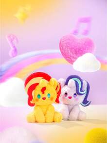 Hasbro 我的小马驹盲盒，可爱小马系列毛绒挂件，款式随机，送给女孩的可爱礼物 - 彩色 - 查看 2