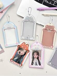 1 chiếc bao đựng thẻ PVC hình động vật lượn sóng 3 inch, bao đựng thẻ hình ngôi sao đuổi theo, bao đựng thẻ nhỏ, bao đựng thẻ ngẫu nhiên, bao đựng thẻ bảo vệ. - Nhiều màu - Xem 2