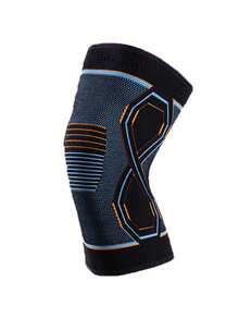 1 pieza Rodillera deportiva de compresión, elástica transpirable y antideslizante resistente al sudor para bádminton, ciclismo, senderismo, correr - Multicolor - Ver 14
