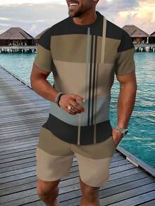 Men T-Shirt Co-Ords - Mixed Colors - View 11