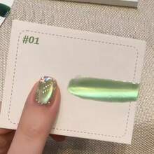 MIANEL 12ML 夏季美甲星竹绿系列猫眼凝胶指甲油 2026 陶瓷玻璃珠猫咪磁性凝胶指甲油 沙龙特供 蓝色美甲 绿色美甲 白色美甲 UV灯美甲用品 - 彩色 - 查看 14