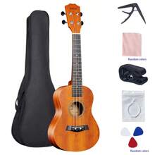 Ukulele de 23 pulgadas para principiantes, incluye ukulele y estuche de transporte - Multicolor - Ver 3