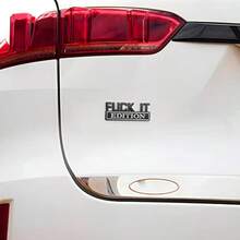 IT Edition 3D Car Sticker For Fender Bumper Cool Metal Badge Decal In Black For SUV Truck Exterior Decoration Vehicle Replacement Accessory For Men Women - 黑白 - 查看 4