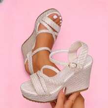 2026 Summer Fashion Women's Wedge Sandals - Beige - View 1