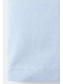 Men's Casual 100% Cotton Soft Crew Neck T-Shirt Daily Wear, High-Quality Plus-Size Pure Cotton Menswear,Mens Cotton T-Shirt, Paris Graphic Design, - 藍色 - 查看 6