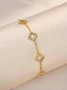 Gold Bracelet, Elegant Minimalist Design, Suitable For Dates, Gatherings, Party Gifts - Gold - View 10