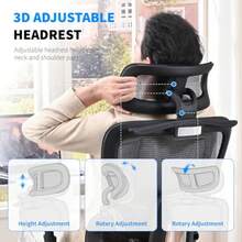 Silla de Juegos ergonómica de Malla con Soporte Lumbar y reposapiés Respaldo Alto reposacabezas Ajustable y reposabrazos Ideal para Oficina en casa y Gaming - Moderno - Ver 5