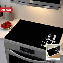(Hot!!!) 1pc 2D Coffee Style Flat Pan Protector Mat And Rubber Non-Slip Heat Resistant Pot Lid Mat Suitable For Induction Cooker, Glass Pot And Multi-Functional Scratch-Resistant Mat, Can Be Used As Oven, Washing Machine, Dryer And Kitchen Best Choice. - Multicolor - View 1