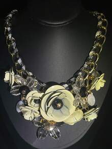 1 件女士波西米亚复古彩色花卉项链、颈链、时尚配饰礼物 - 首飾套裝 - 查看 14