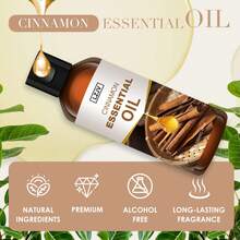 LZJV 100毫升/3.4液盎司纯肉桂精油，30毫升/1.0液盎司，天然肉桂油，适用于香薰机、护肤、护发、沐浴、DIY、按摩、助眠、放松、肥皂和蜡烛制作 - 肉桂精油 - 查看 2