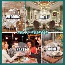 6个花卉图案餐巾环，乡村风天然亚麻餐巾环，手工农舍亚麻餐巾环，适用于婚礼、派对、生日、餐桌、圣诞节、感恩节、居家和户外用餐、新娘送礼会、农舍情人节 - 彩色 - 查看 11