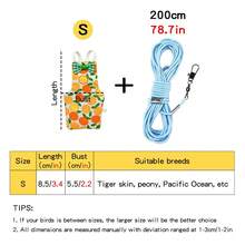 1pc Flight Leash + 1pc Bird Outfit, Ultra-Light Bird Leash Set, Fashionable Cute Cartoon Bird Diaper Pants Clothes, No Foot Damage, Dedicated Bird Walking Flight Leash, Diaper Flight Suit, Suitable For Bird Outdoor Dressing And Flight Use - View 9