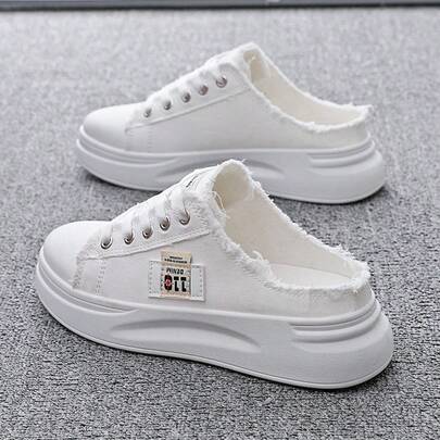 SCKMEU. 男女通用春季新款加大码套脚拖鞋，轻便舒适经典百搭