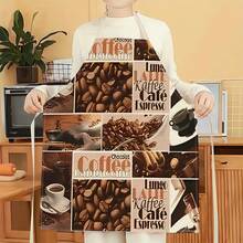 1 chiếc tạp dề họa tiết hạt cà phê, tạp dề in hình thời trang ngộ nghĩnh, tạp dề nhà bếp, tạp dề nấu nướng, tạp dề gia đình sáng tạo. - Nhiều màu - Xem 20
