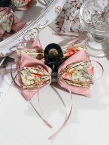 1pc Women's Fashionable Elegant Bowknot Hair Clip, Suitable For Daily Wear - Multicolor - View 11