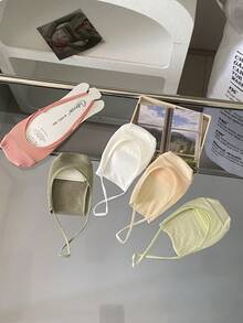 1/3/5双装女士隐形船袜，半掌绑带夏季隐形袜，薄款隐形高跟袜 - 彩色 - 查看 7