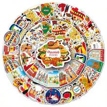 50张西班牙复古奇幻太阳主题贴纸，Y2K都市美学风格，幽默搞笑，适合作为礼物，80、90年代动漫风格，可用于剪贴簿、信封、水瓶、电脑、笔记本电脑、手机、行李箱、笔记本、冰箱、节日派对、圣诞节装饰、新年冬季等场合。 - 彩色 - 查看 5
