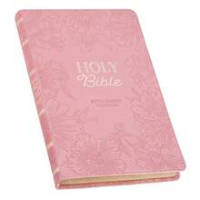 KJV Holy Bible, Gift Edition King James Version, Faux Leather Flexible Cover, Blossom Pink Floral (KJV Gift Editions) - Default - View 1