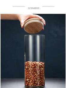 Frasco de vidrio borosilicato de alta calidad sellado para azúcar, crema, té, aperitivos, condimentos, decoración de mesa para bodas y festivales, cocina, regalo de Navidad, útiles escolares, granos de café con amplias aplicaciones en restaurantes, cocina, hotel, regalo de Navidad, útiles escolares - Multicolor - Ver 3