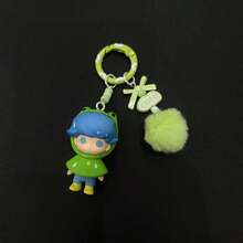 New Peanut Flocked Pendant Keychain, Cute Soft Flocked Peanut Keychain, Ideal Gift For Friends, Fans, And Holiday Celebrations - Multicolor - View 5