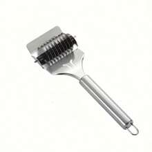 1 cái máy cắt mì kiểu Pháp bằng thép không gỉ, máy cắt mì cuộn thủ công, thích hợp cho mì xào dầu hành, mì luộc, mì xào thơm, máy cắt mì cuộn nhà bếp, dụng cụ nhà bếp nhỏ - Bạc - Xem 9