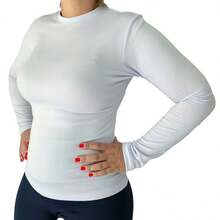 Men's Plush Thermal Blouse Long Sleeve Raglan Second Skin Winter - Blanco - Ver 7