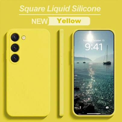 Étui compatible avec Samsung Galaxy A56 A36 A26 A16 A17 S26 S25 FE en silicone, fin et mince, prise en main douce, étui de protection en gel en caoutchouc, couleur unie, esthétique mignon et girly pour Galaxy S26 Ultra S25 Ultra, Honor, Note 15