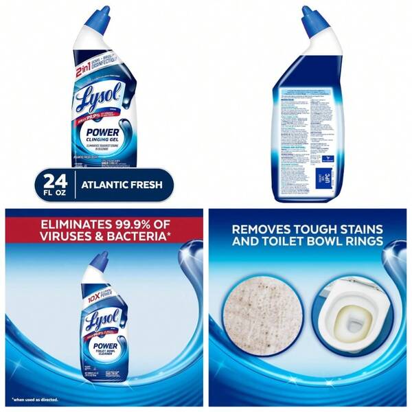 Toilet Bowl Cleaner Gel For Stain Removal Deep Cleaning And  24oz