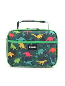 1pc Dinosaur Themed Insulated Lunch Bag, Unisex, Cute Insulated Lunch Box Set With Handle And Detachable Shoulder Strap, Reusable, Insulated Lunch Bag Set With Detachable Shoulder Strap Cooler Bag Waterproof Large Capacity Picnic Outdoor Picnic Bag Lunch Bag For Women School Supplies Camping Essentials - Multicolor - View 19