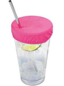 Bộ 6/12 nắp đậy cốc uống nước chống thấm nước, có lỗ cắm ống hút, dùng nhiều lần, giúp bảo vệ đồ uống khỏi bị thủng tại quầy bar. - Nhiều màu - Xem 5